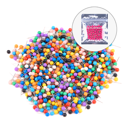 High Quality Colors Plastic Head Map Push Drawing Pins with polybag packing