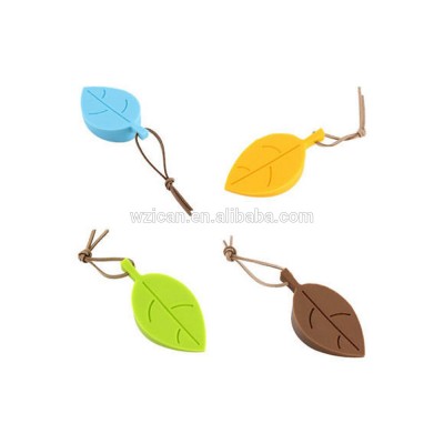 Children safety leaf shape silicone door stopper, soft sliding rubber door stops