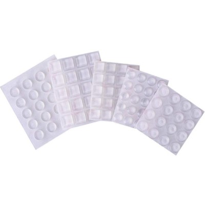 Clear Rubber Feet Bumper Pads Adhesive Transparent Buffer Pads Cabinet Door Bumpers Self Stick Noise Dampening Pads