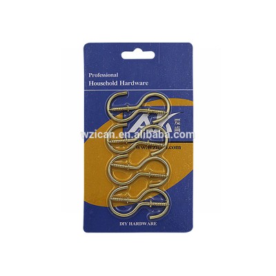 cup hanging  Brass Plated shouldered Cup Hook for household use