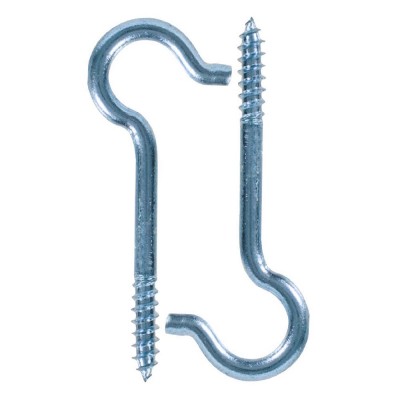 2pcs Screw hook with  Long thread screw Perfect for hanging lights, curtains