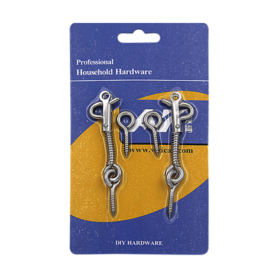 2-1/2" stainless steel Curtain Hook 2pcs/hot sealing paper card packing