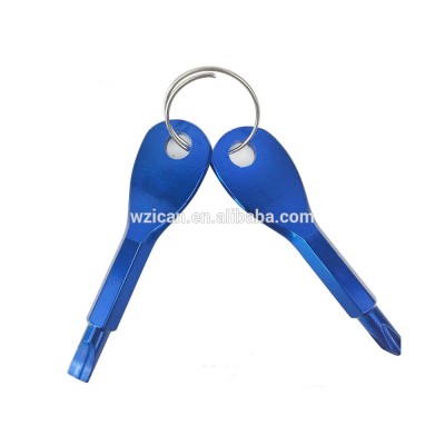 New Mini Key Shape Slotted&Phillips Screwdrivers Home Electrician Portable Tools blue color