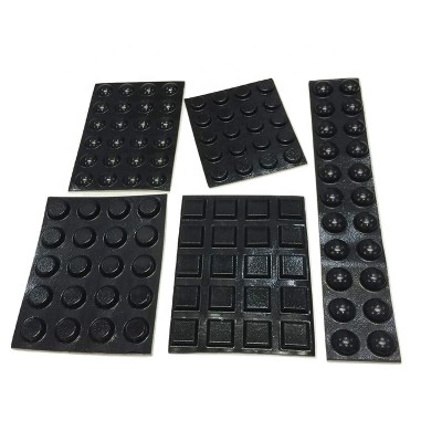 Black Self-Adhesive Bumper Pads Round, Spherical, Square shape for Cabinets, Furniture, Drawers, Cupboards